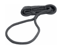 Веревка 6мм*1,5м из сверхпрочного полиэфира с огонами для крепления кранца, черный (06-444-54)